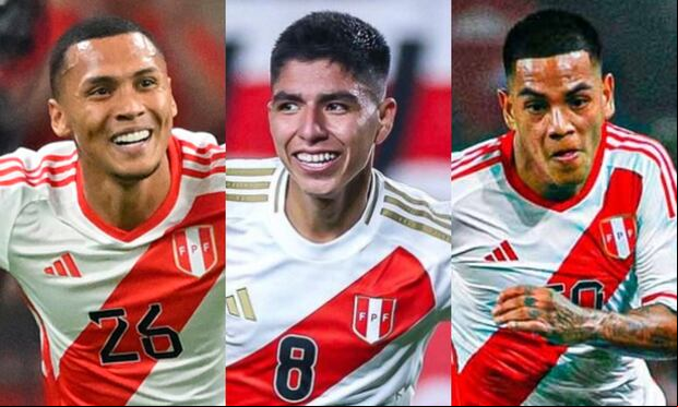 Reyna, Quispe y Grimaldo jugarán su primera Copa América en 2024. (Foto: Composición)