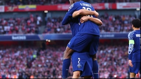 Arsenal vs. PSG por las semifinales de ida de la Champions League. (foto: Getty Images)