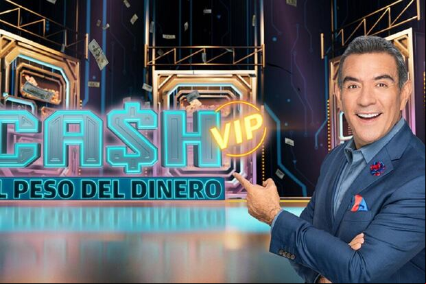 Héctor Sandarti es el presentador del programa "Cash: El peso del dinero", que se estrena el 9 de junio de 2024 (Foto: Univision)