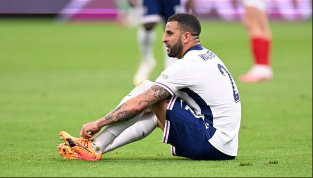 Kyle Walker es lateral derecho en la Selección de Inglaterra. (Foto: AFP)
