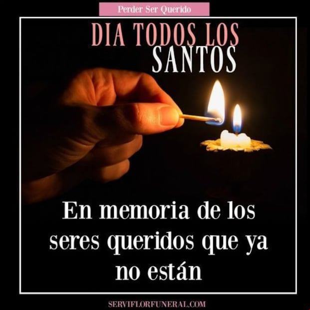 Frases por el Día de Todos los Santos: imágenes y mensajes para dedicar el 1 de noviembre (Foto: Pinterest).