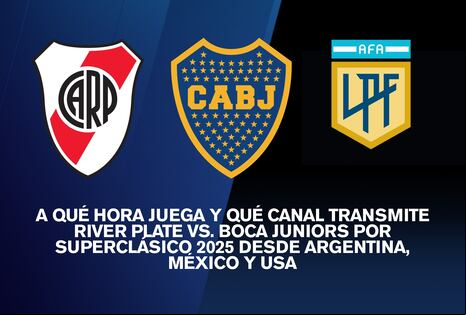 ¿A qué hora juega y qué canal transmite Boca vs. River por el Superclásico 2025 en USA, México y España?