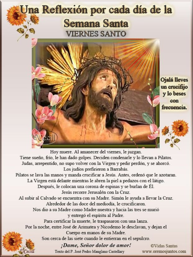 Imágenes del Viernes Santo 2024: comparte postales y frases en WhatsApp (Foto: Internet)