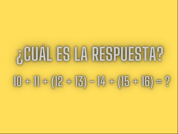 RETO MATEMÁTICO | Concéntrate y supera este complicado ejercicio mental. (Foto: Creación Depor)