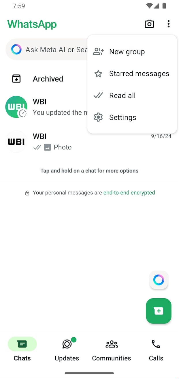Nueva función de WhatsApp (WABetaInfo)