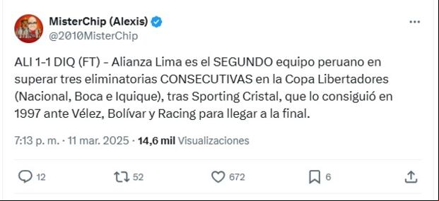 Alianza Lima iguala récord de Sporting Cristal en la Copa Libertadores.