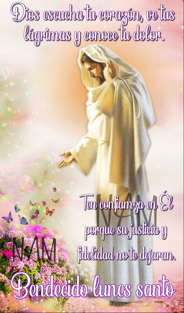 Frases para el Lunes Santo 2023: mensajes e imágenes para compartir en Semana Santa (Foto: Pinterest).