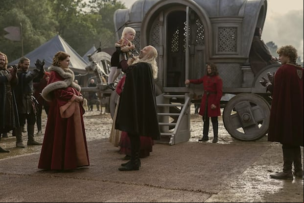 Aegon, el primogénito varón del rey Viserys I en el tercer capítulo de "House of the Dragon" (Foto: HBO)