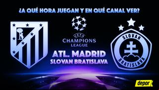Atlético Madrid vs. Slovan Bratislava: en qué canal ver la Champions League