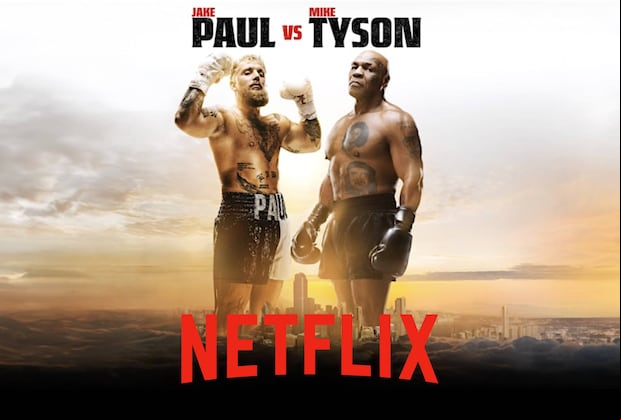 Schedules from around the world to follow the Jake Paul vs Mike Tyson fight this Friday, Nov 15 from the AT&T Stadium de Arlington, Texas. (Photo: Netflix)