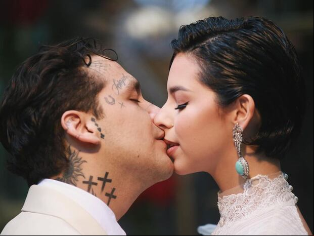 Christian Nodal y Ángela Aguilar se casaron en una boda muy privada realizada el pasado 24 de julio (Foto: Christian Nodal / Instagram)