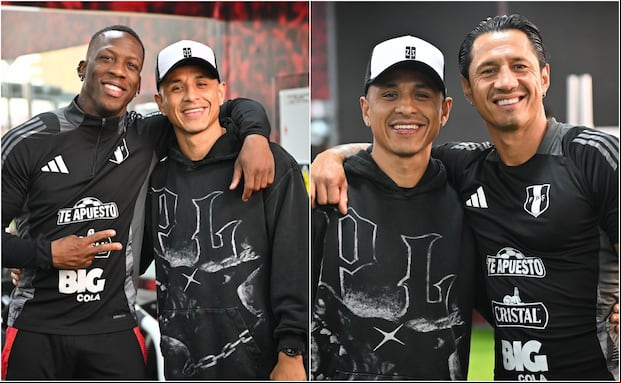 Yoshimar Yotún visitó la concentración de la Selección Peruana después del partido ante Colombia. (Fotos: FPF)
