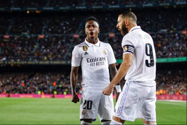 Karim Benzema y Vinicius Junior fueron compañeros en Real Madrid. (Foto: Getty Images)