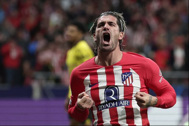 Atlético Madrid venció 2-1 a Borussia Dortmund por la ida decuartos de final de Champions League.