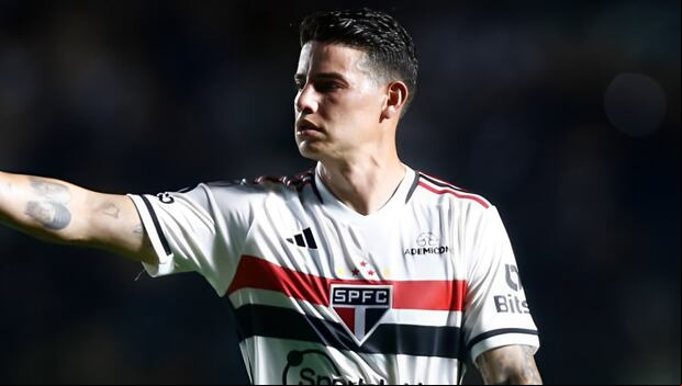 James Rodríguez nunca logró plasmar lo mejor de su juego en São Paulo. (Foto: Getty Images)