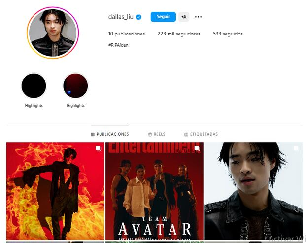 Dallas Liu acumula casi un cuarto de millón de seguidores (Foto: Dallas Liu / Instagram)
