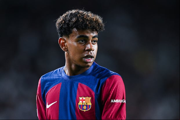 Lamine Yamal debutó profesionalmente en el Barcelona en un partido ante Betis en 2023. (Foto: Getty Images)