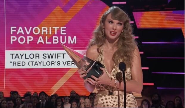 AMAs 2022 EN VIVO: Taylor Swift ganó dos de las seis nominaciones que tenía. (Foto. American Music Awards).