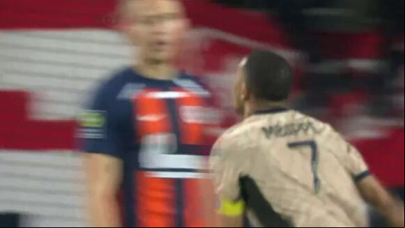 Gol de Mbappé para el 3-2 de PSG vs. Montpellier. (Video: ESPN)