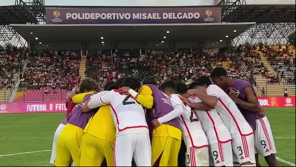 Celebración de Perú tras ganar a Chile en el Preolímpico Venezuela 2024. (Video: @SeleccionPeru)