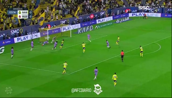 Gol de Cristiano Ronaldo para el 1-0 del Al Nassr vs. Al Kholood por la Liga de Arabia Saudita 2025 (Video: SSC)