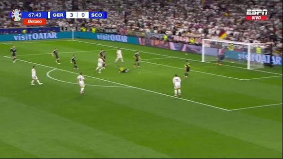 Gol de Niclas Füllkrug en el 4-0 de Alemania vs. Escocia. (Video: ESPN)