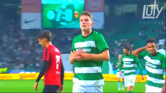 Viktor Gyökeres, el sueco delantero del Sporting Lisboa. (Video: LUTYHD)