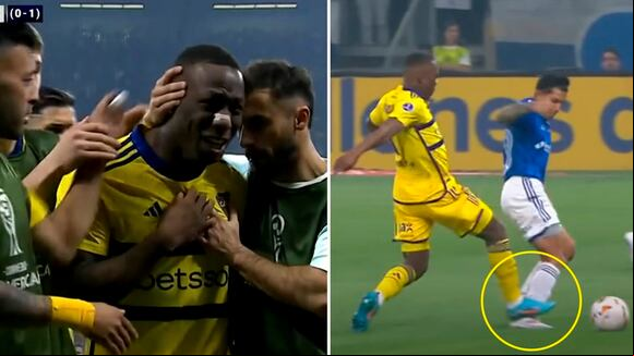 El llanto de Luis Advíncula al ser expulsado a los 9 segundos en el Cruzeiro vs. Boca Juniors