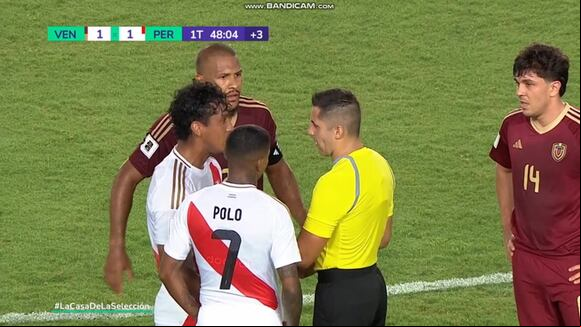 Gol anulado a Bryan Reyna que iba a ser el 1-1 de Perú ante Venezuela. (Video: Movistar Deportes)