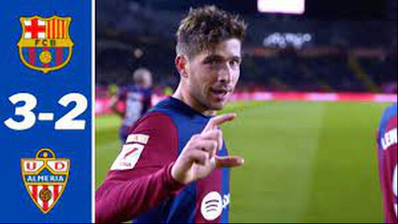 Sergi Roberto anotó el 3-2 de Barcelona vs. Almería. (Video: beIN Sports)