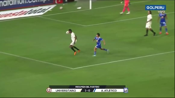 Mano de Piero Guzmán que no fue sancionada como penal. (Video: GOLPERU)