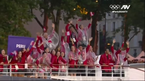 La delegación peruana se presentó en París 2024. (Video: ATV)