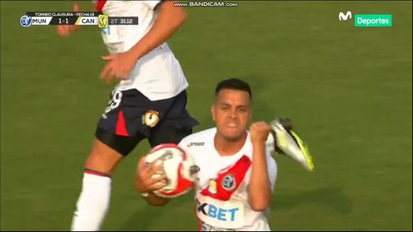 Matías Pérez García marcó el 1-1 de Municipal sobre Cantolao. (Video: Movistar Deportes)