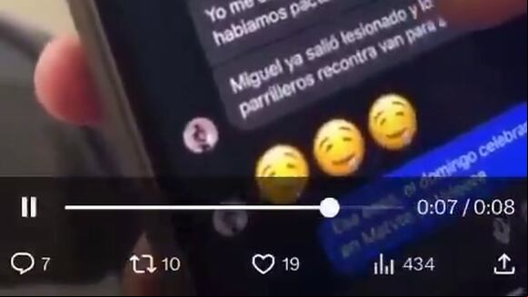 Supuesto chat filtrado de Oswaldo Valenzuela. (Difusión)