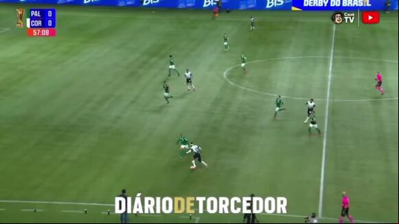André Carrillo dio pase clave en gol de Corinthians en la ida de la final del Campeonato Paulista. (Video: X)