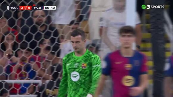 Rodrygo marcó un golazo de tiro libre para acortar la diferencia. (Video: DSports)