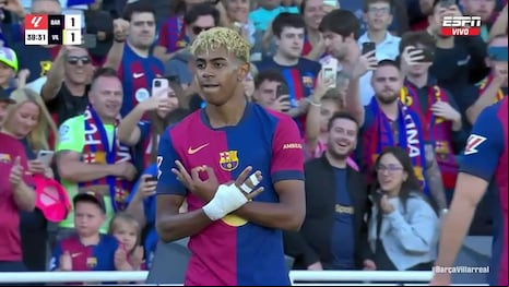 ¡De otra galaxia! Gol de Lamine Yamal para el 1-1 del Barcelona vs Villarreal por LaLiga