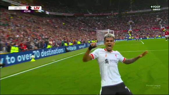 Gol de Luis Diaz para el 2-0 de Liverpool vs Manchester United. (Vídeo: +Foot)