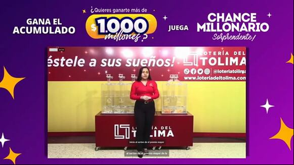 Lotería del Tolima del 18 de marzo