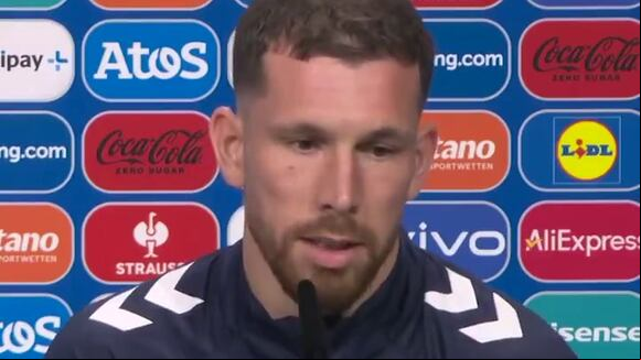 Hohjberg habló sobre el duelo de Dinamarca vs. Serbia. (Video: Denmark)