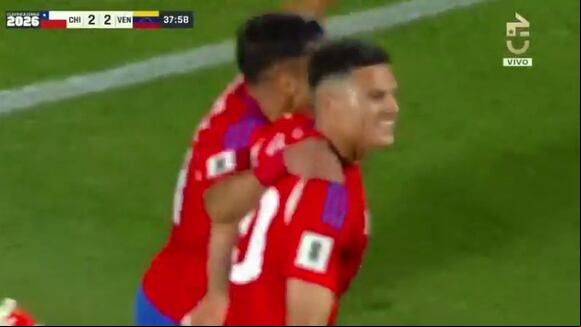 Gol de Lucas Cepeda para el 3-2 de Chile vs Venezuela por Eliminatorias 2026.