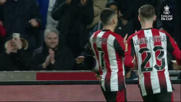 Gol de Neal Maupay para el 1-0 de Brentford vs. Wolves por FA Cup. (Video: FA Cup)
