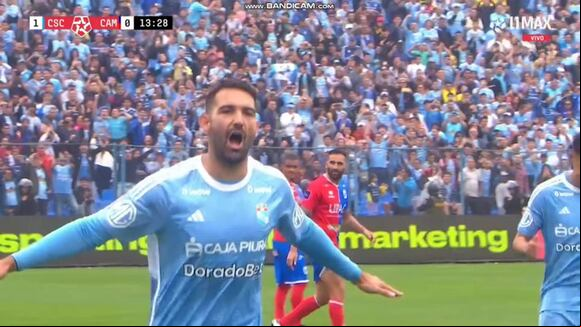 Martín Cauteruccio marcó el 1-0 de Sporting Cristal sobre Mannucci. (Video: L1 MAX)
