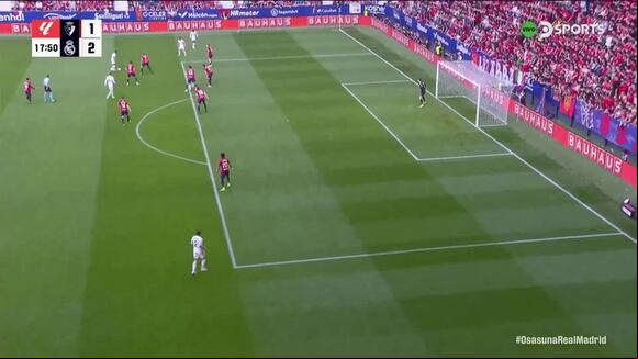Dani Carvajal marcó el 2-1 de Real Madrid ante Osasuna. (Video: DSports)