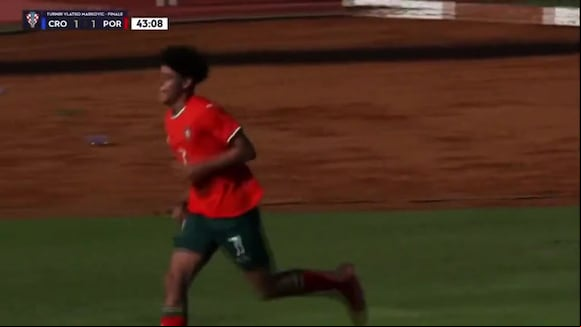 Segundo gol de Cristiano Ronaldo Jr. en el Portugal vs. Croacia por la final de la Vlatko Markovic. (Video: 11)