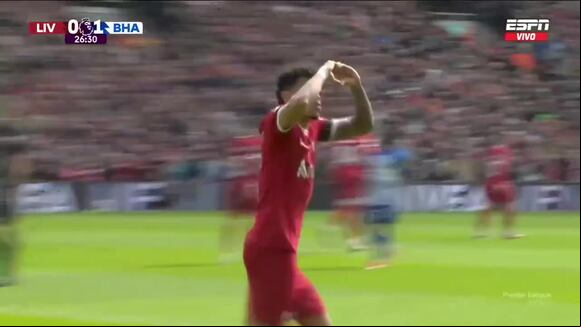 Luis Díaz anotó el gol del empate de Liverpool ante Brighton. (Video: ESPN)