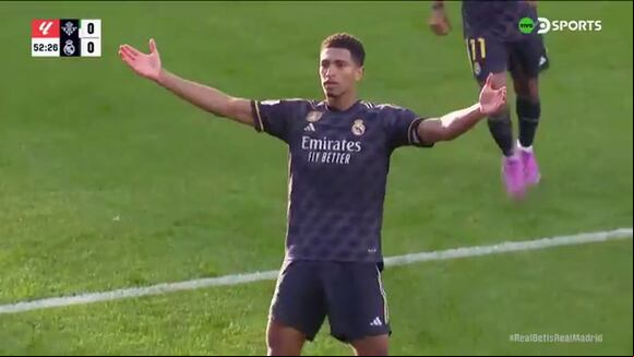 Jude Bellingham fue autor del primer gol del partido entre Real Madrid vs. Betis. (Video: DSports)