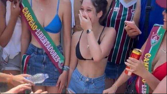 Fluminense celebró con cajón de Boca. (Video: Twitter)