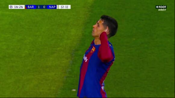 Gol de Joao Cancelo para el 2-0 de Barcelona vs. Napoli. (Video: FOOT Direct)