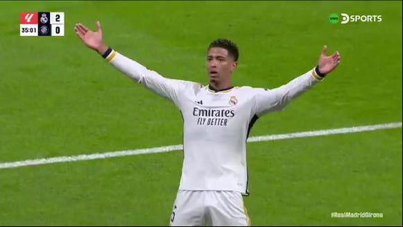 Jude Bellingham se convirtió en el autor del segundo gol del partido entre Real Madrid vs. Girona. (Video: ESPN)